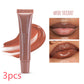 Glossy Lip Glaze Waterproof Long Lasting Lip Gloss Glossy Mirror Tea Red Liquid Lipstick Doodle Lip Korean Makeup