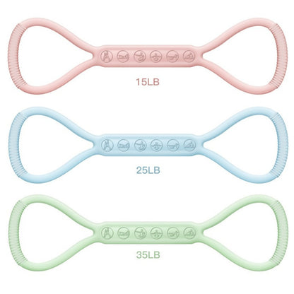 8-character Puller, 8-character Silicone Yoga Auxiliary Home Elastic Band Mini Band Kit, A Set Of 3, Light Three Medium, And Heavy Lower Body Loop Resistance Bands For Legs And Booty