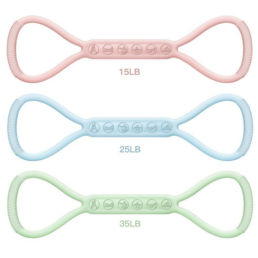 8-character Puller, 8-character Silicone Yoga Auxiliary Home Elastic Band Mini Band Kit, A Set Of 3, Light Three Medium, And Heavy Lower Body Loop Resistance Bands For Legs And Booty