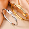 Gold-Plated Stainless Steel Bracelet - Sophistication and Charm