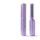 Professional Wireless Hair Straightener Curler Comb Fast Heating Negative Ion Straightening Curling Brush Hair Styling Tools